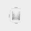 Coupes de whisky en verre cristallin 340 ml dans le design de luxe