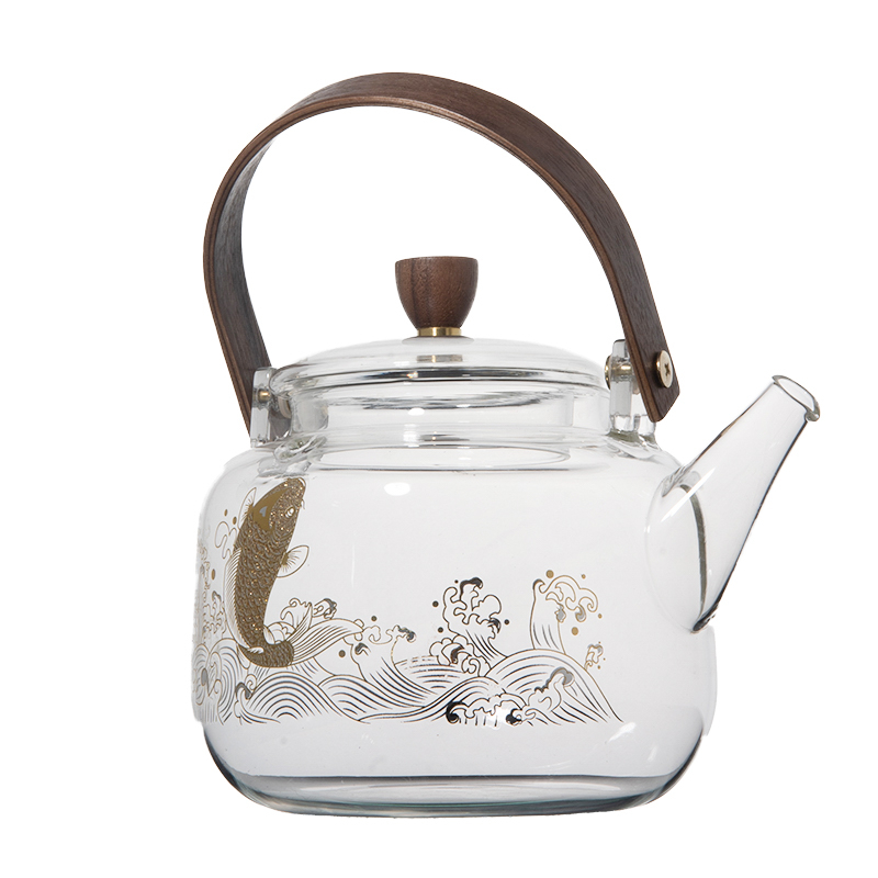 Verre théière de thé de thé à l'eau Téapot Téage de thé ménage potte de poutre