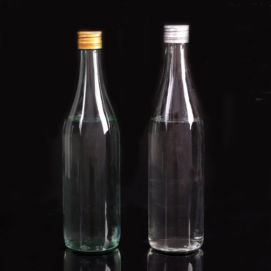 500 ml de boissons à boire des bouteilles d'emballage d'aliments en verre avec couvercles 