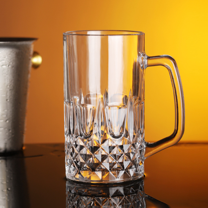 Fournisseur KDG 600 ml de grandes verres de bière tasses de consommation de cristal avec poignée