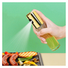 Bouteille d'huile en verre de 100 ml d'huile de pulvérisation à main pour barbecue de fête