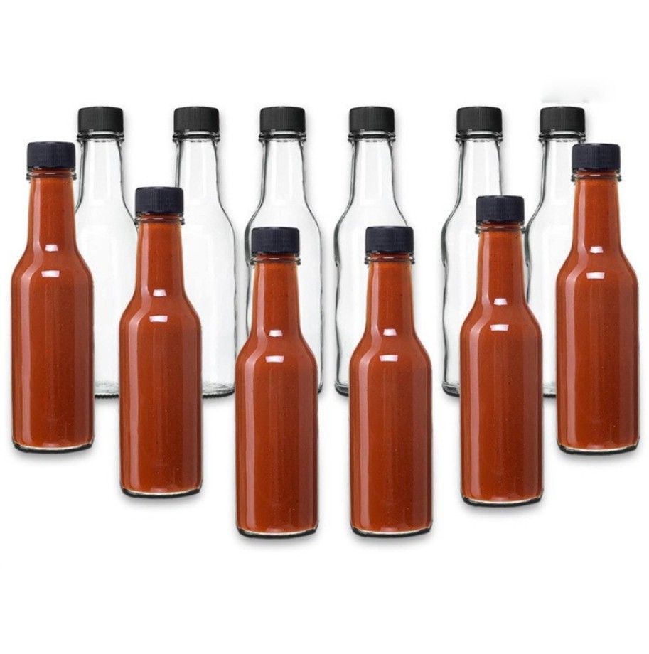 Petites bouteilles d'huile en verre de 150 ml pour sauce à l'huile de cuisson à l'huile de cuisine