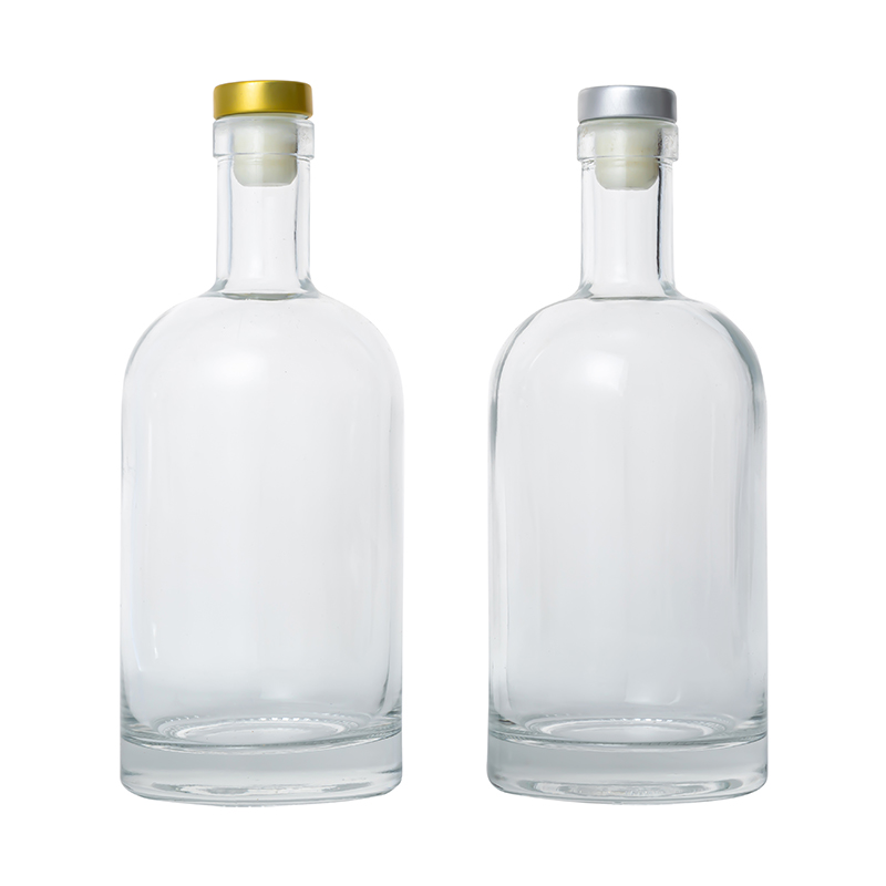Bouteilles d'alcool en verre de conception personnalisées pour le whisky de vodka 