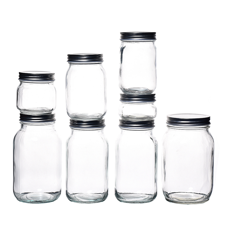 Bouteilles en verre personnalisées de verre de miel personnalisé 150 ml 300 ml 500 ml 750 ml Pot d'emballage Mason Packaging Conteneur chinois fabricants