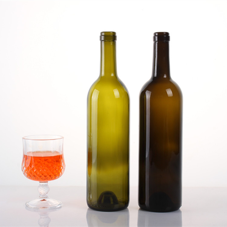 Bouteilles de vin en verre Bordeaux de 750 ml avec couvercles de liège
