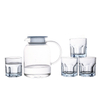 Emballage de thé de la série de bouilloires à eau claire Utiliser des ensembles de tasses en verre