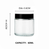 KDG Cosmetic Glass Jar Emballage 6 ml 10 ml 20 ml 70 ml Pocts cosmétiques de crème en verre vide personnalisée