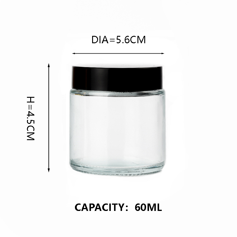 KDG Cosmetic Glass Jar Emballage 6 ml 10 ml 20 ml 70 ml Pocts cosmétiques de crème en verre vide personnalisée