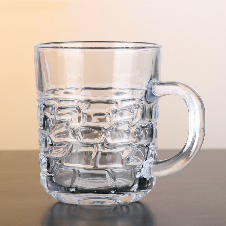 Conception de motif 8 oz en verre tasses de café de boisson Juice Tasses de lait