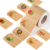 Étiquettes de papier thermique enrobées KDG Sticker en vinyle