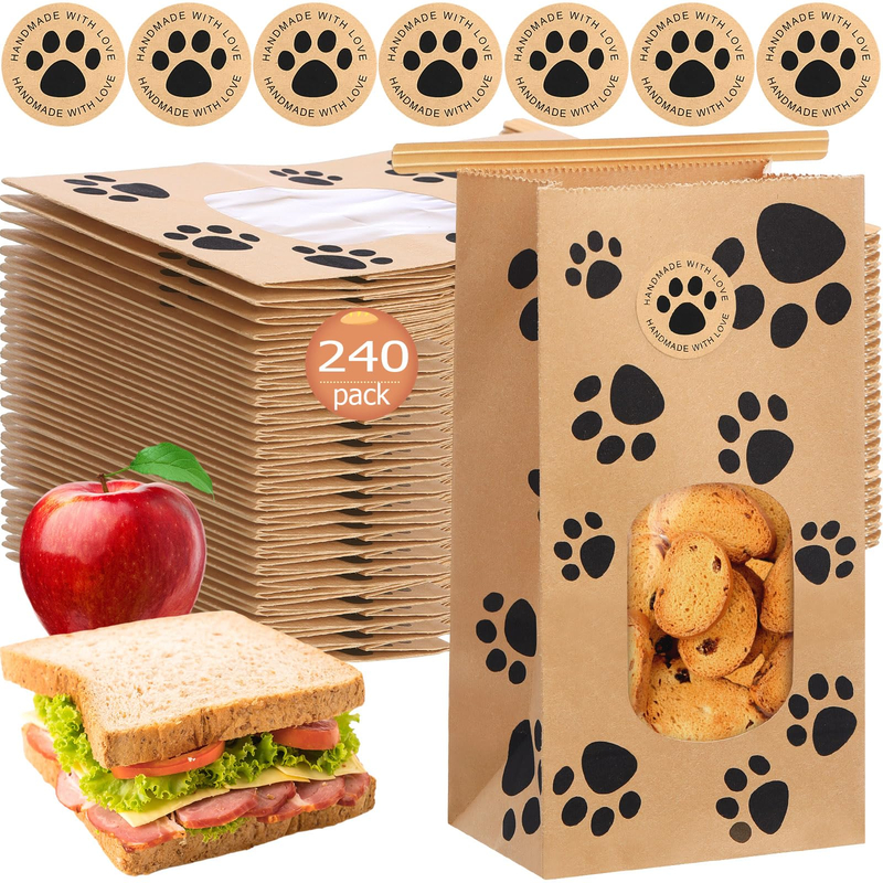 KDG PETS Food Emballage Sacs Kraft Paper Sacs Chien Cat pour animaux de compagnie Emballage