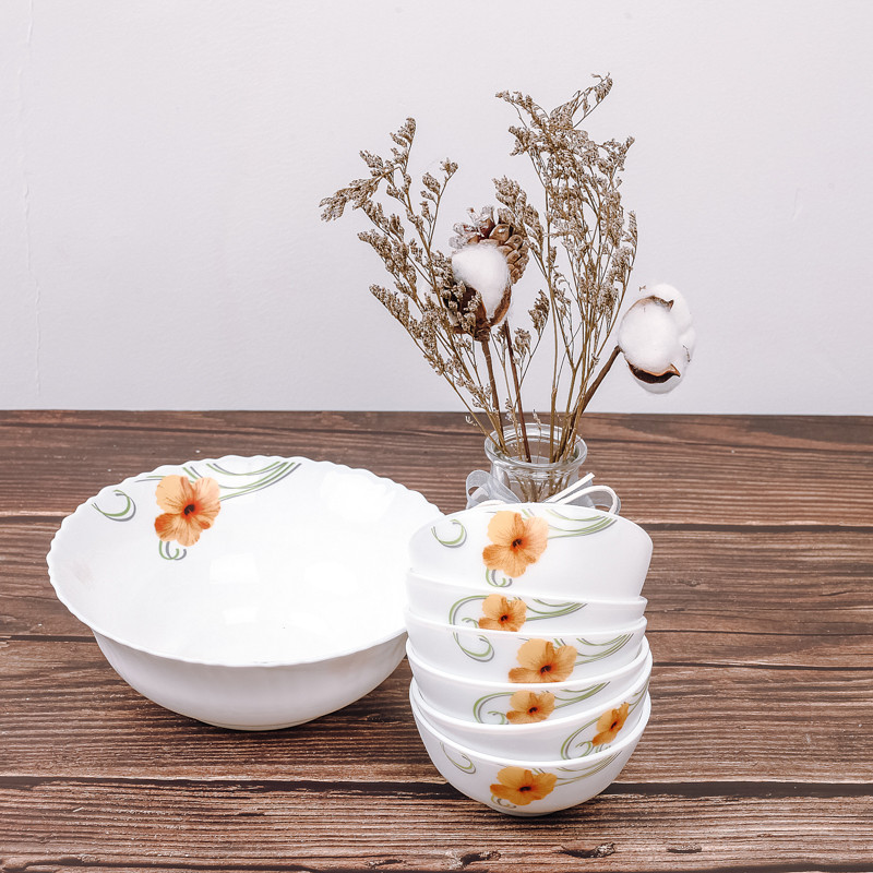 Nordic Ceramic Round Food Bowl Suit Restaurant Utilisation