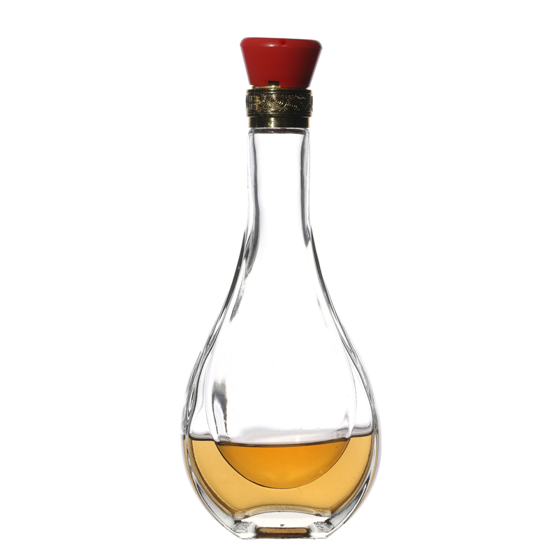 forme mince d'emballage d'alcool en verre de bouteilles de vin de la vente 550ml pour le whisky