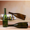 Green foncé 700 ml bouteilles de verre à vin Bordeaux Red avec couvercles de liège