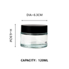 KDG Cosmetic Glass Jar Emballage 6 ml 10 ml 20 ml 70 ml Pocts cosmétiques de crème en verre vide personnalisée