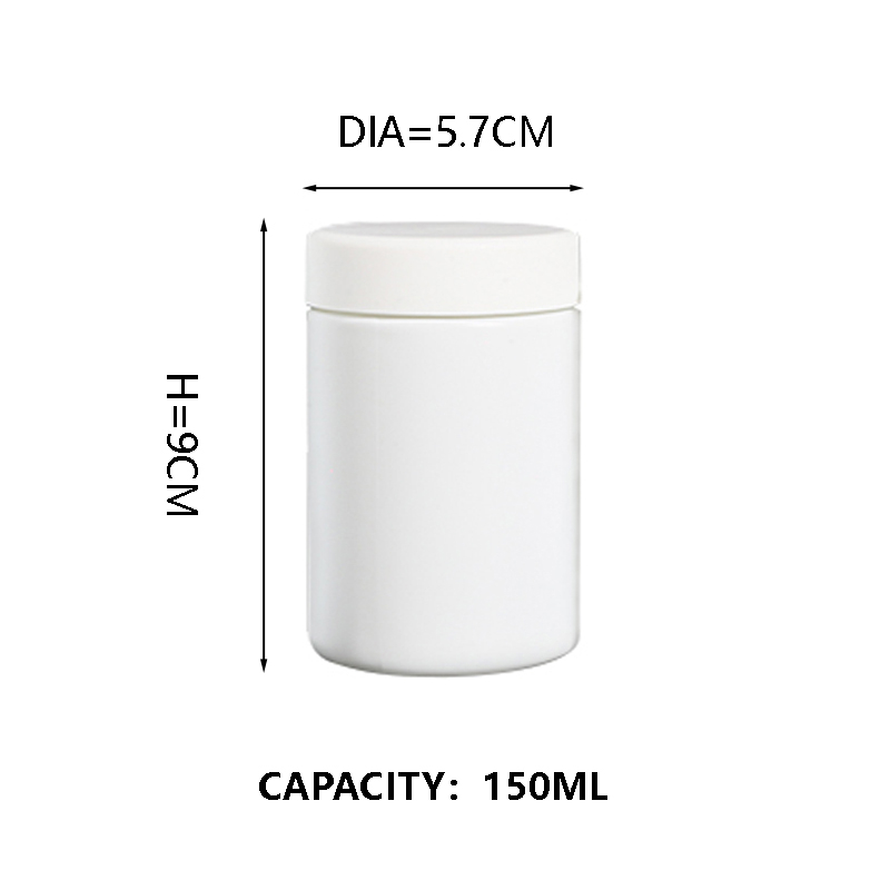 Kdg blanc 1oz 2oz 10 oz de récipients de concentré de verre résistant aux enfants vides