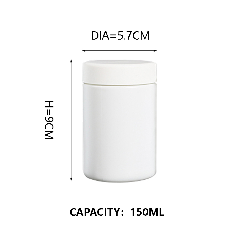 Kdg blanc 1oz 2oz 10 oz de récipients de concentré de verre résistant aux enfants vides