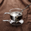 Tasses à thé à thé en verre à double paroi à double paroi avec poignée