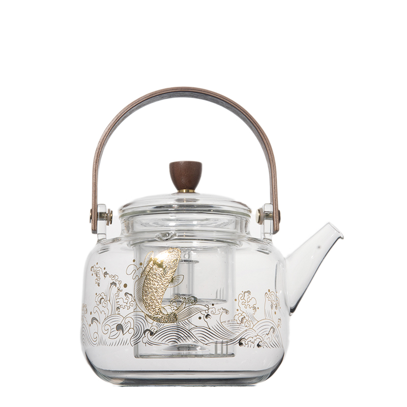 Téage de verre Téage de thé séparation de l'eau Téapot Thé à thé.