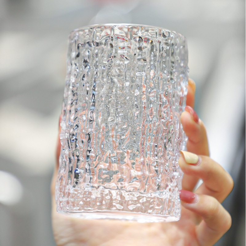 Verres à eau en verre cristal Drinkware 350 ml avec un design unique