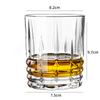 Coupes en verre de whisky en verre de luxe KDG 320 ml 