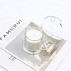 Bougies parfumées nordiques de luxe de haute qualité avec couvercle de cloche en verre