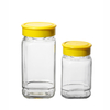350 ml 670 ml de pots de miel en verre carré avec couvercle en plastique