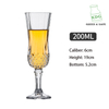 Tasse en verre en cristal de gobelet de 150 ml pour vin rouge champagne