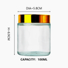 KDG Cosmetic Glass Jar Emballage 6 ml 10 ml 20 ml 70 ml Pocts cosmétiques de crème en verre vide personnalisée