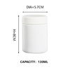 Kdg blanc 1oz 2oz 10 oz de récipients de concentré de verre résistant aux enfants vides