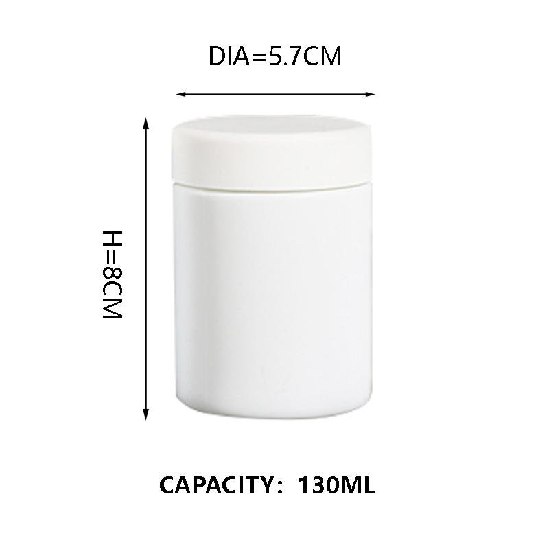 Kdg blanc 1oz 2oz 10 oz de récipients de concentré de verre résistant aux enfants vides