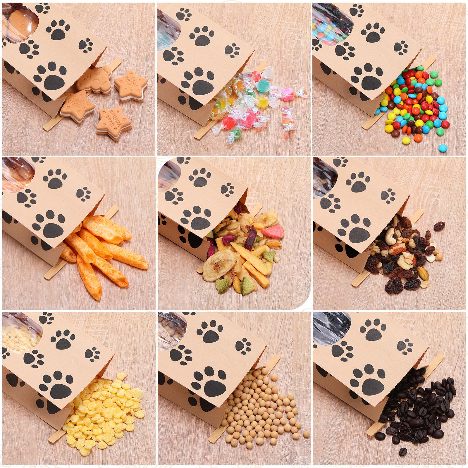 KDG PETS Food Emballage Sacs Kraft Paper Sacs Chien Cat pour animaux de compagnie Emballage