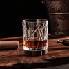 Coupes de whisky en verre cristallin 340 ml dans le design de luxe