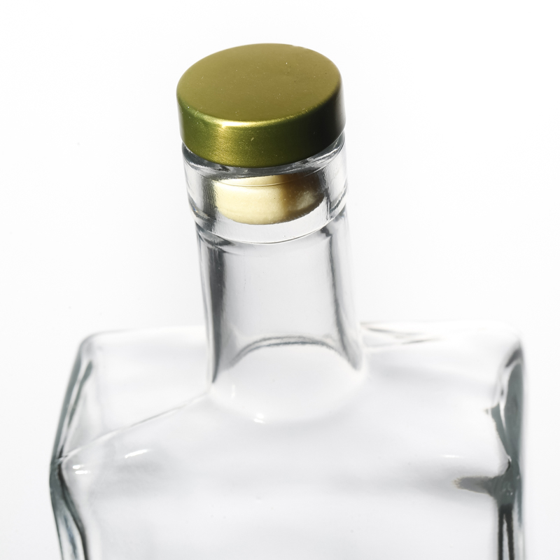 Bouteilles de vin en verre pour liqueur de vodka whisky 500 ml avec couvercle de liège 