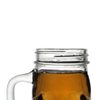 Tasses de boissons à bière de bière en verre de 300 ml de la forme de bière avec couvercle à vis