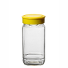 350 ml 670 ml de pots de miel en verre carré avec couvercle en plastique
