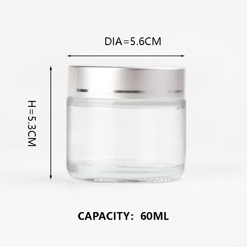 KDG Cosmetic Glass Jar Emballage 6 ml 10 ml 20 ml 70 ml Pocts cosmétiques de crème en verre vide personnalisée