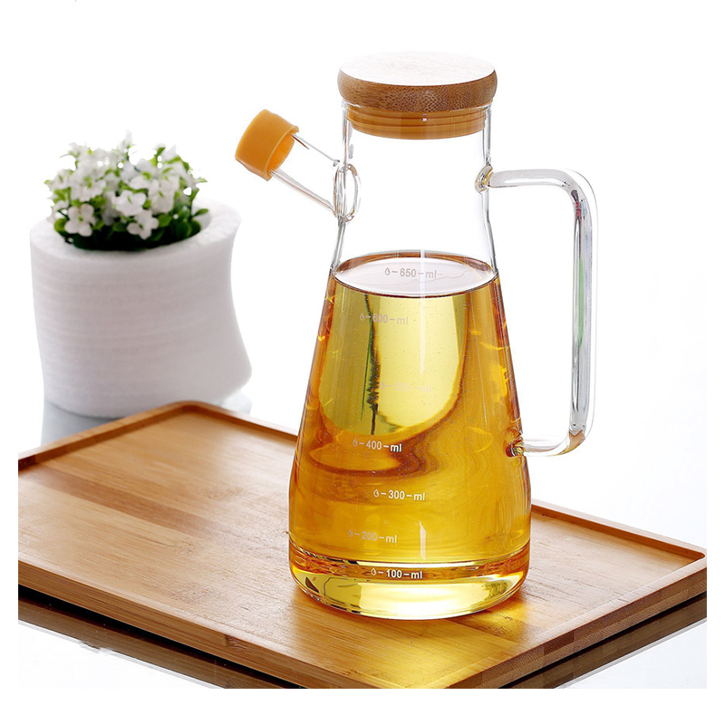 900 ml d'huile comestible emballage borosilicate en verre d'huile