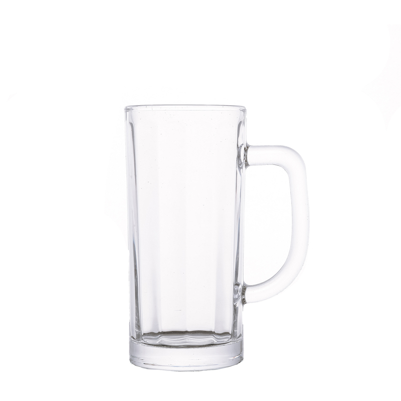 Tasses d'eau en verre normales bouteilles de lait 320 ml tasse de boisson en verre avec poignée