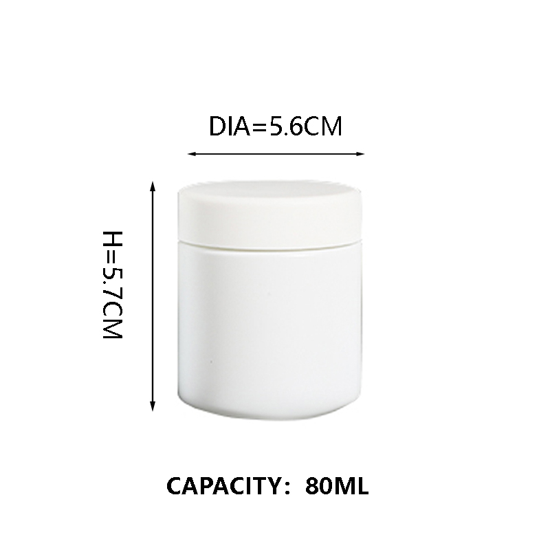 Kdg blanc 1oz 2oz 10 oz de récipients de concentré de verre résistant aux enfants vides