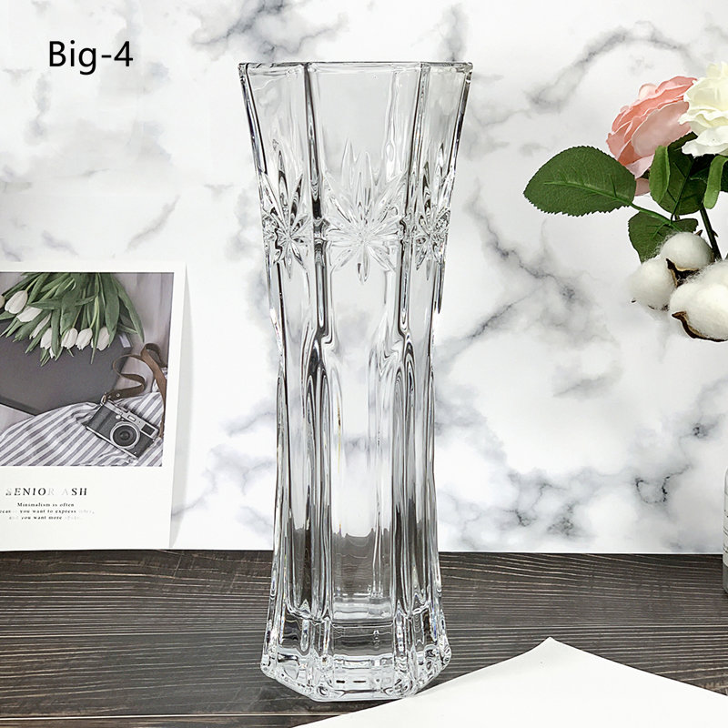 Vase en verre transparent nordique personnalisé pour décoration de Noël