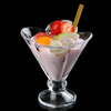 6,5 oz en verre tulipe sundae tasse de lait shake, verre à la crème glacée