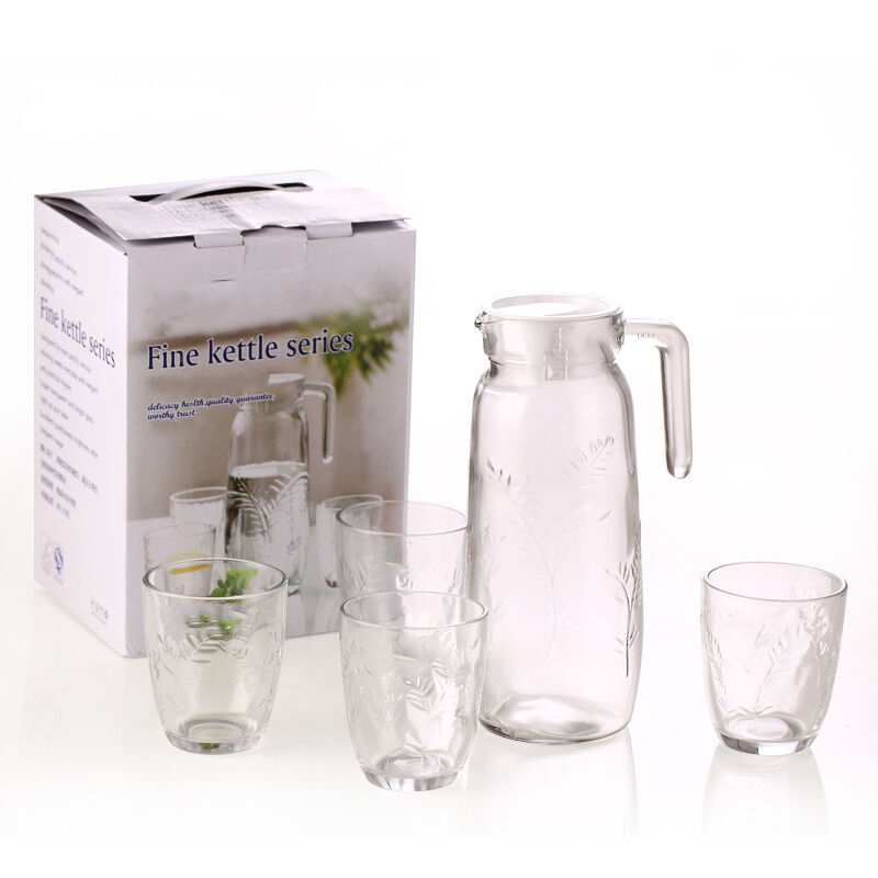 KDG Glassware Flint Glass Kettle Series avec emballage personnalisé