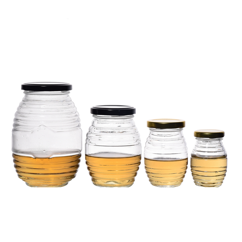 FLINT VICK VERRE Honey Pottes 100 ml 250 ml 500 ml 1000ml JAMES BOUCLE DE MILLE BOUTEILLE OVAL DEM