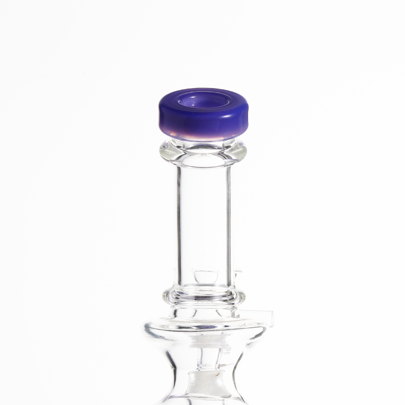 Kdg fumée petite bouteille d'eau en verre de narguilé transparent
