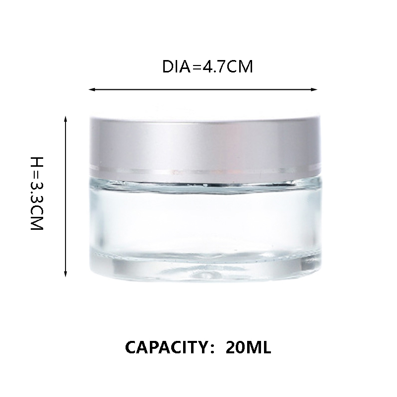 KDG Cosmetic Glass Jar Emballage 6 ml 10 ml 20 ml 70 ml Pocts cosmétiques de crème en verre vide personnalisée