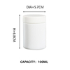 Kdg blanc 1oz 2oz 10 oz de récipients de concentré de verre résistant aux enfants vides