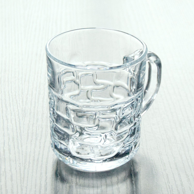 Conception de motif 8 oz en verre tasses de café de boisson Juice Tasses de lait