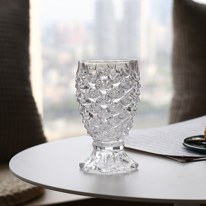 Fish Shape Glass Juice tasse Nouveau style gobelets en verre à boire