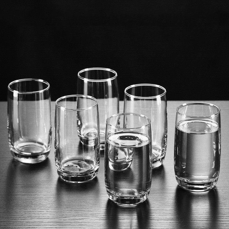 Ensemble de tasses en eau en verre 280 ml Utilisation de la famille des ménages